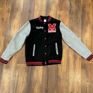 Disney - Mickey Varsity Jacket with Red Accents